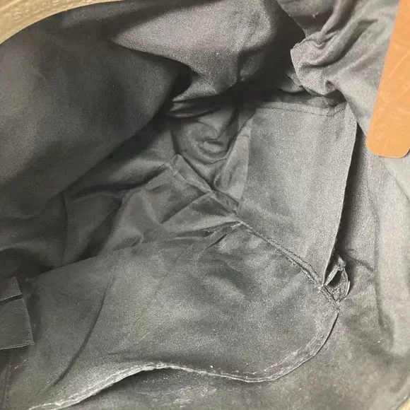 Stone Mountain Womens Leather Brown & Tan Handbag Purse - Picture 3 of 10